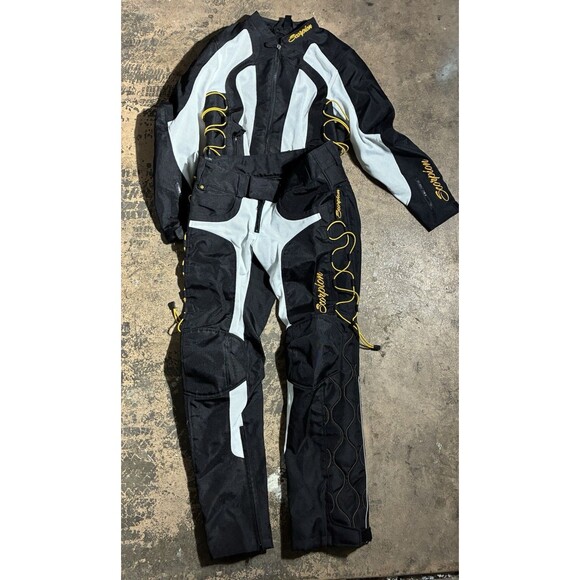 Scorpion Sports Motorcycle Jacket & Pants Set L/Med Black Gray Yellow Mesh - Picture 1 of 16